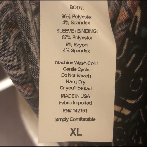 LulaRoe Randy Baseball Tee - Picture 6 of 7